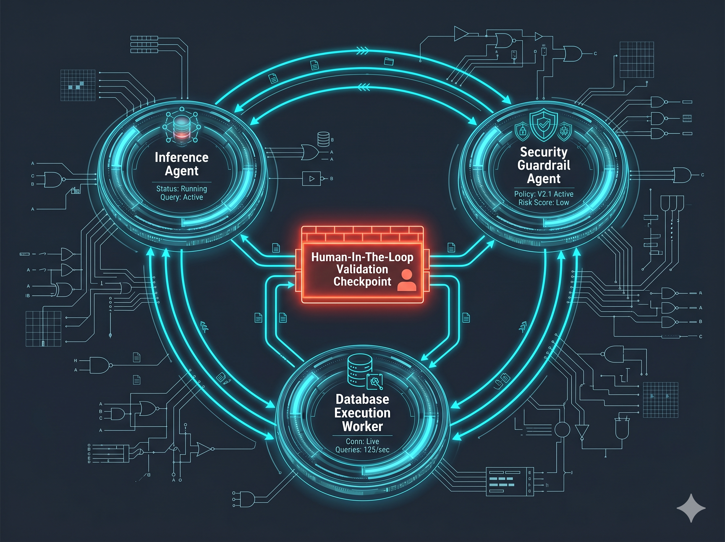 LangGraph state diagram showing cyclical evaluation loops