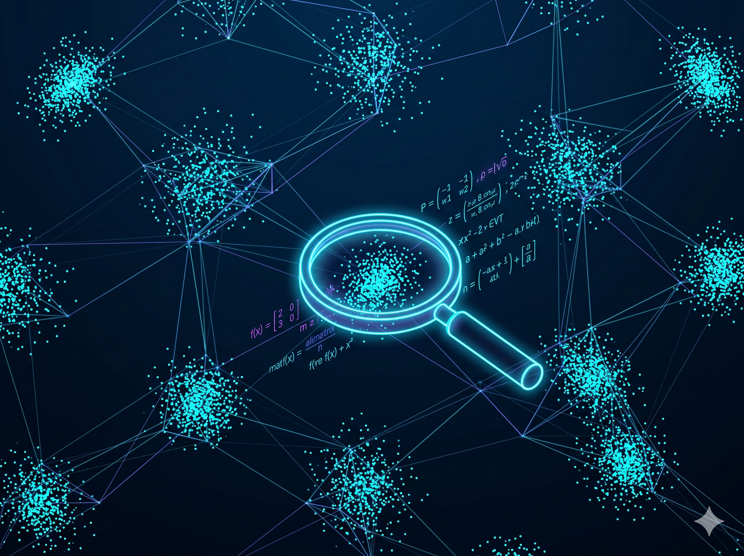 High-dimensional vector embedding space visualization map chart